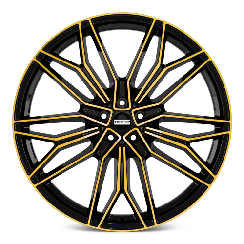 Fondmetal STC-23 BLACK CLEARCOAT GLOSSY GOLD MACHINED