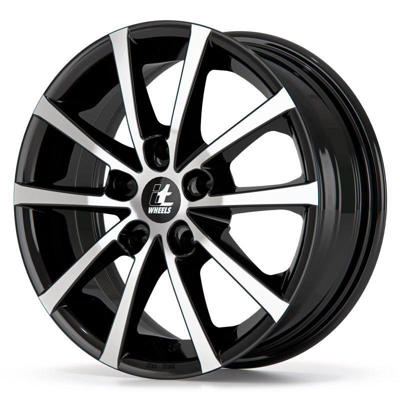 itWheels ALICE gloss black polished