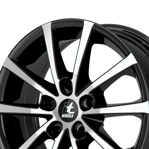itWheels ALICE gloss black polished