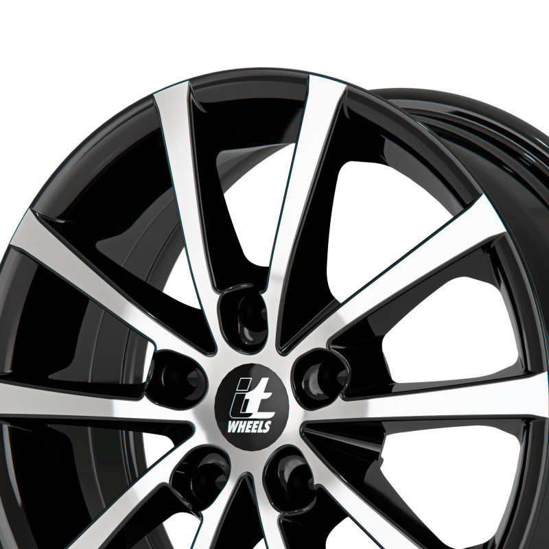 itWheels ALICE gloss black polished