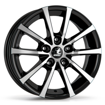 itWheels ALICE gloss black polished