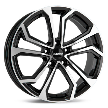 itWheels ELLA gloss black polished