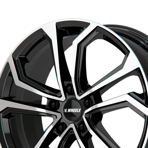 itWheels ELLA gloss black polished