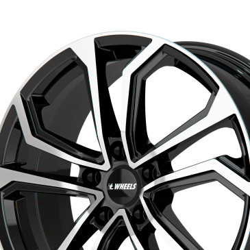 itWheels ELLA gloss black polished