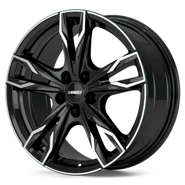 itWheels GINA gloss black polished