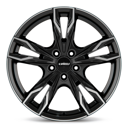 itWheels GINA gloss black polished