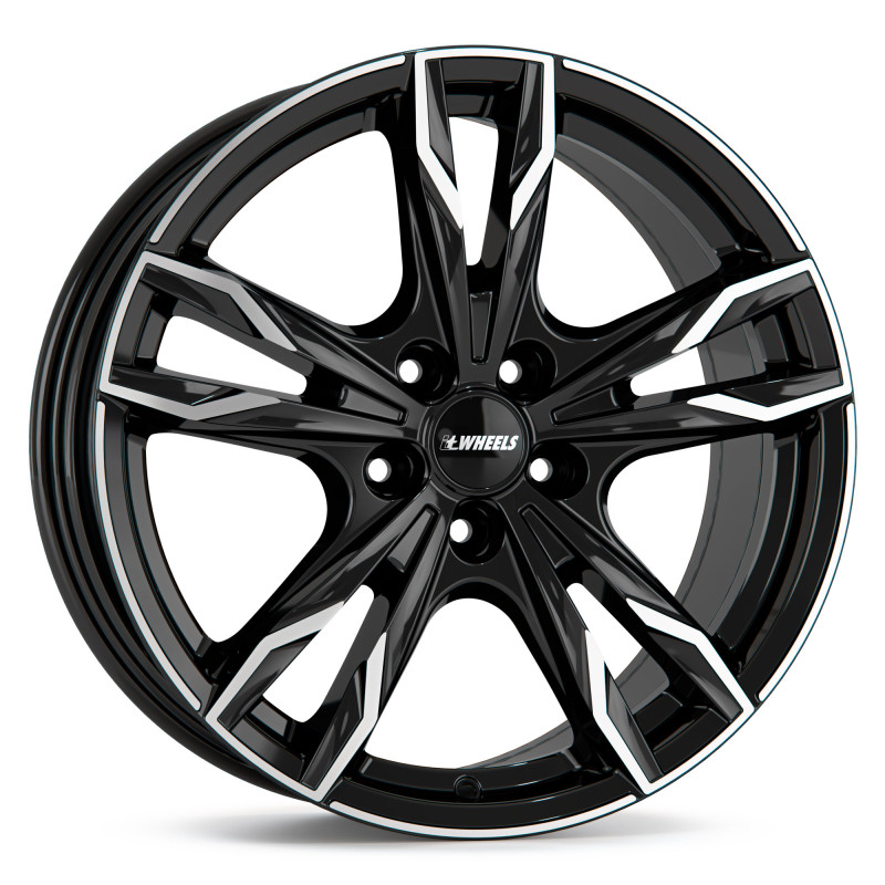 itWheels GINA gloss black polished