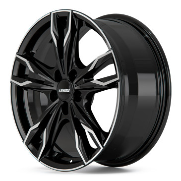 itWheels GINA gloss black polished