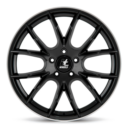 itWheels KIRA gloss black polished lip