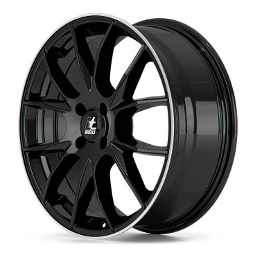 itWheels KIRA gloss black polished lip