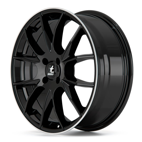 itWheels KIRA gloss black polished lip