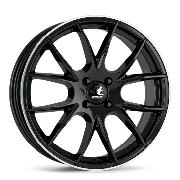 itWheels KIRA gloss black polished lip