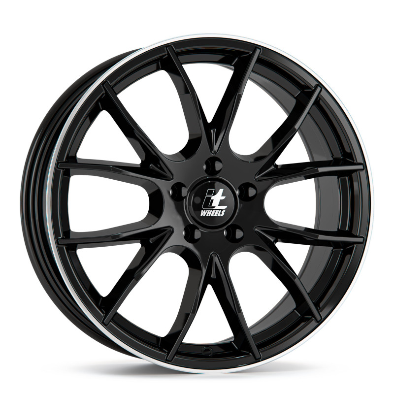 itWheels KIRA gloss black polished lip