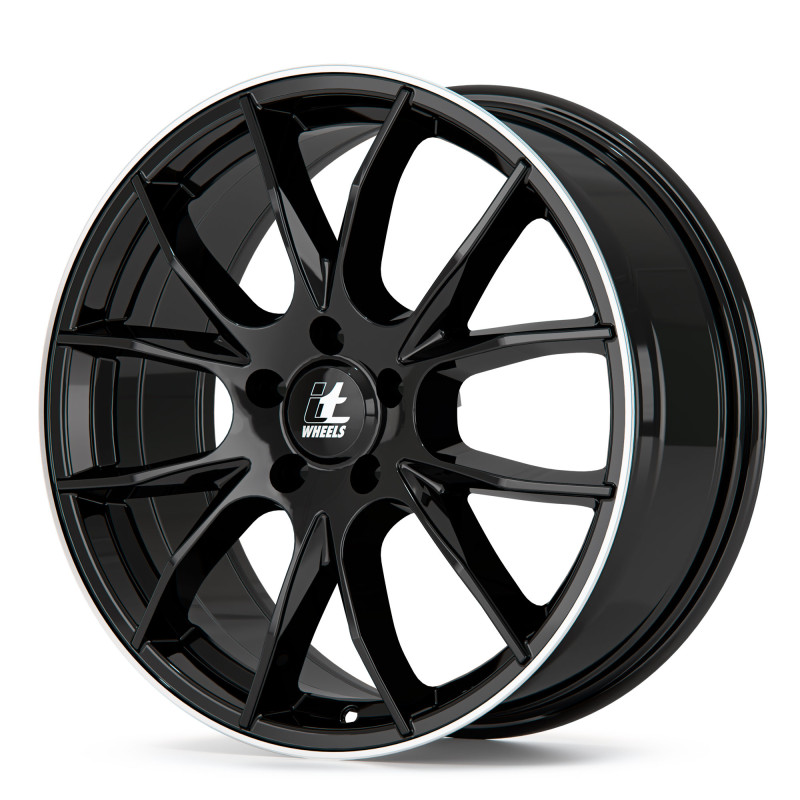 itWheels KIRA gloss black polished lip