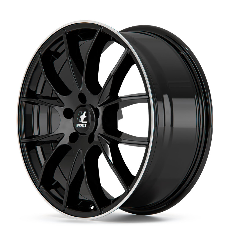 itWheels KIRA gloss black polished lip