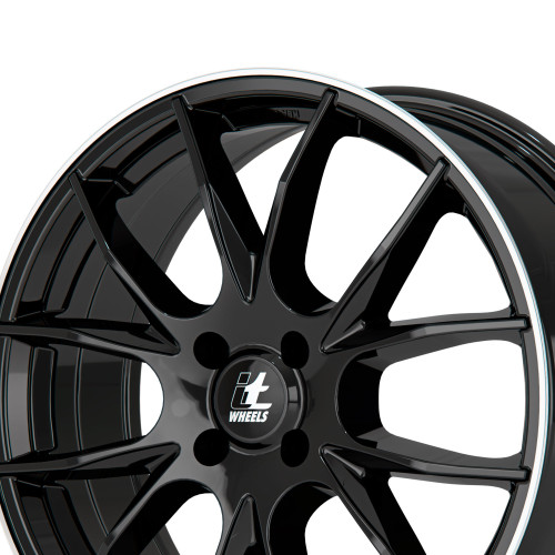 itWheels KIRA gloss black polished lip