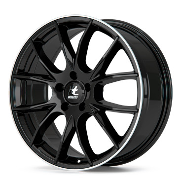 itWheels KIRA gloss black polished lip