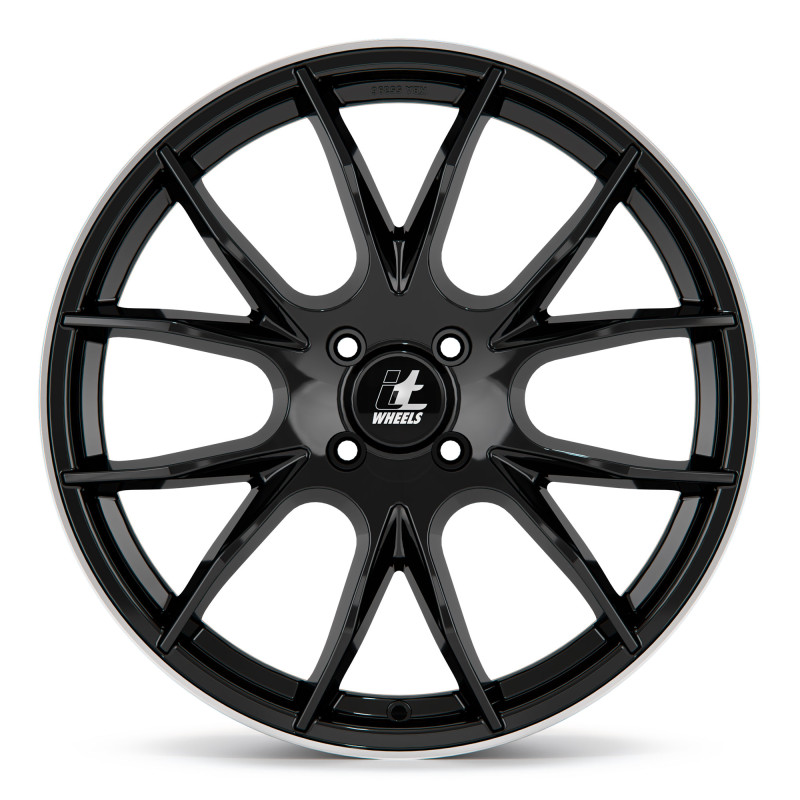 itWheels KIRA gloss black polished lip