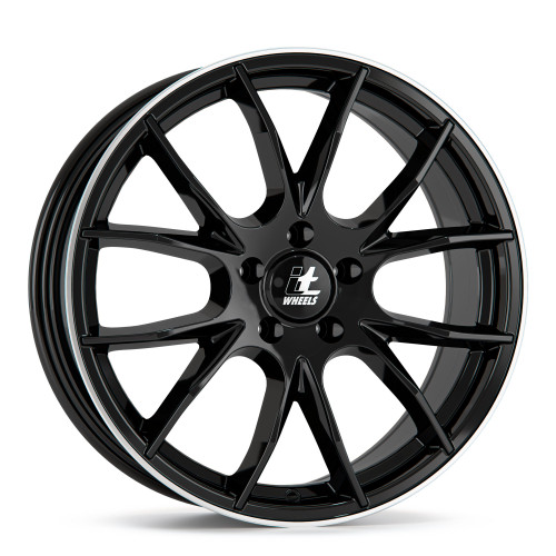 itWheels KIRA gloss black polished lip