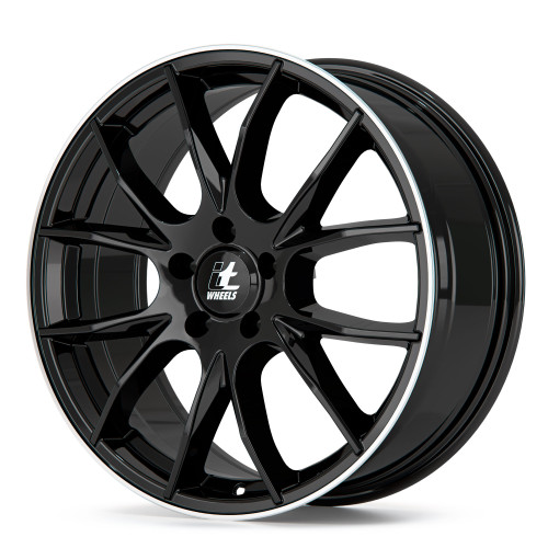 itWheels KIRA gloss black polished lip