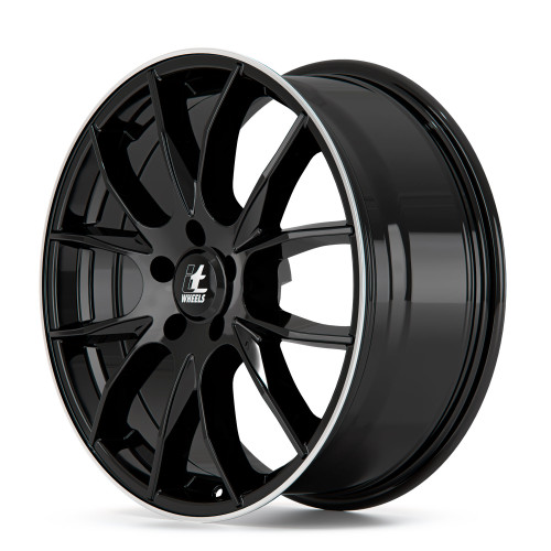 itWheels KIRA gloss black polished lip