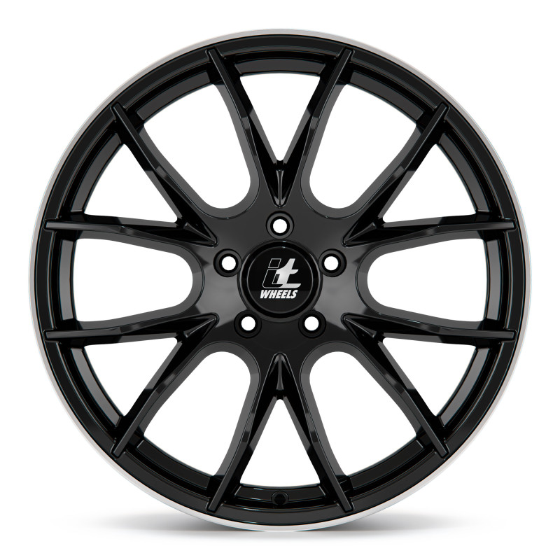 itWheels KIRA gloss black polished lip