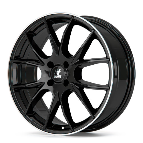itWheels KIRA gloss black polished lip