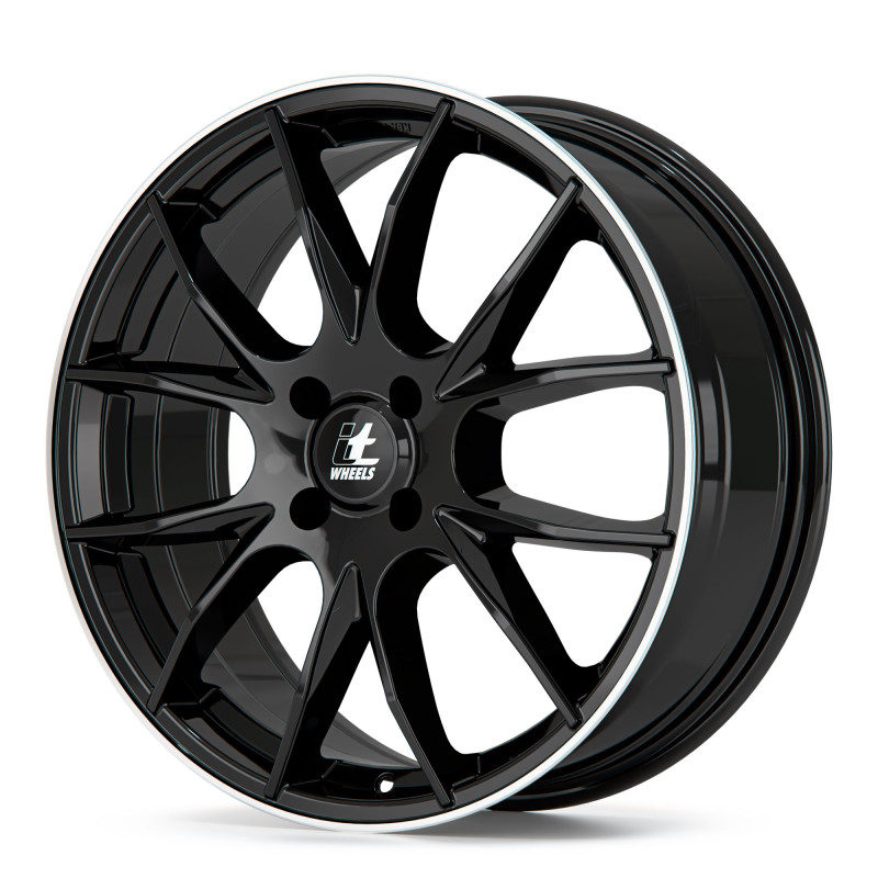 itWheels KIRA gloss black polished lip