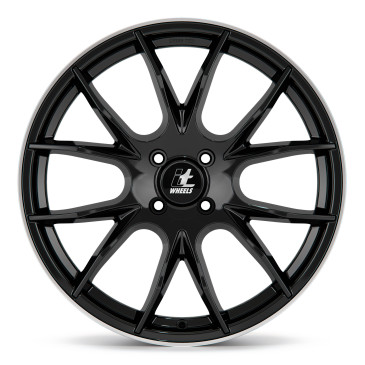 itWheels KIRA gloss black polished lip