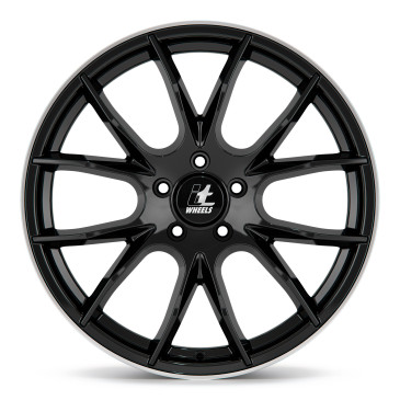 itWheels KIRA gloss black polished lip