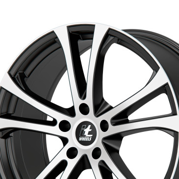 itWheels MICHELLE matt black polished