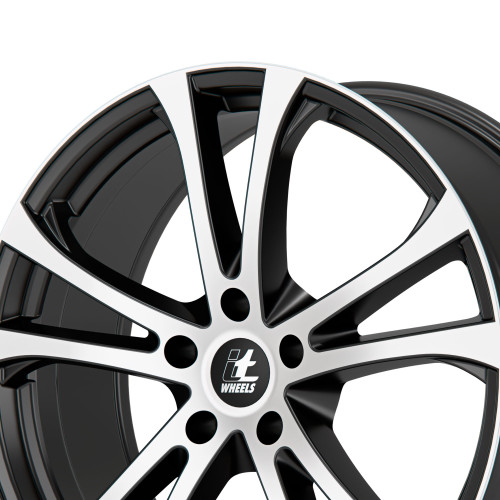 itWheels MICHELLE matt black polished