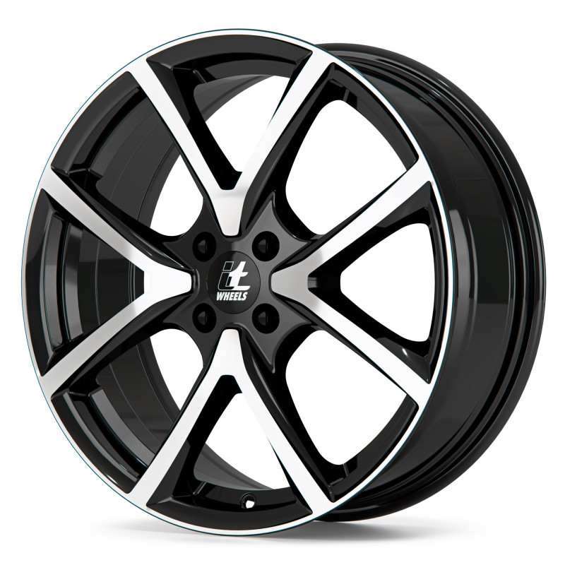 itWheels MIRA 4 Loch gloss black polished