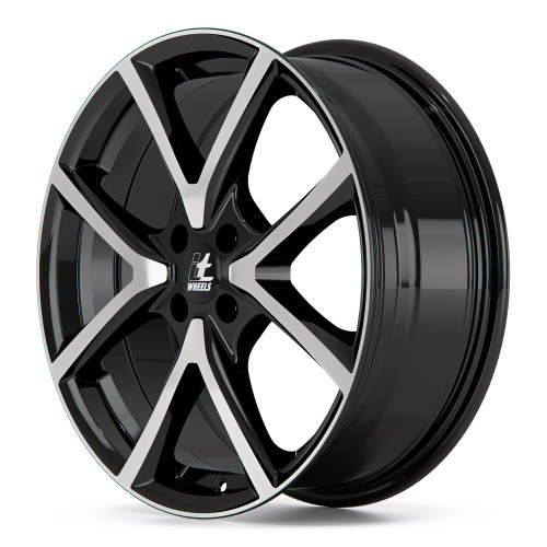 itWheels MIRA 4 Loch gloss black polished