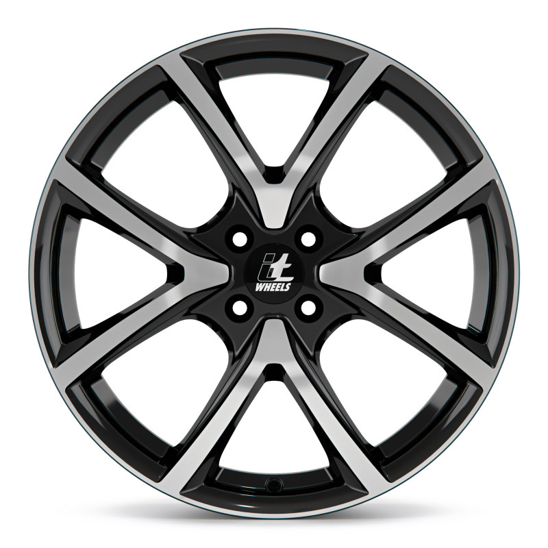 itWheels MIRA 4 Loch gloss black polished