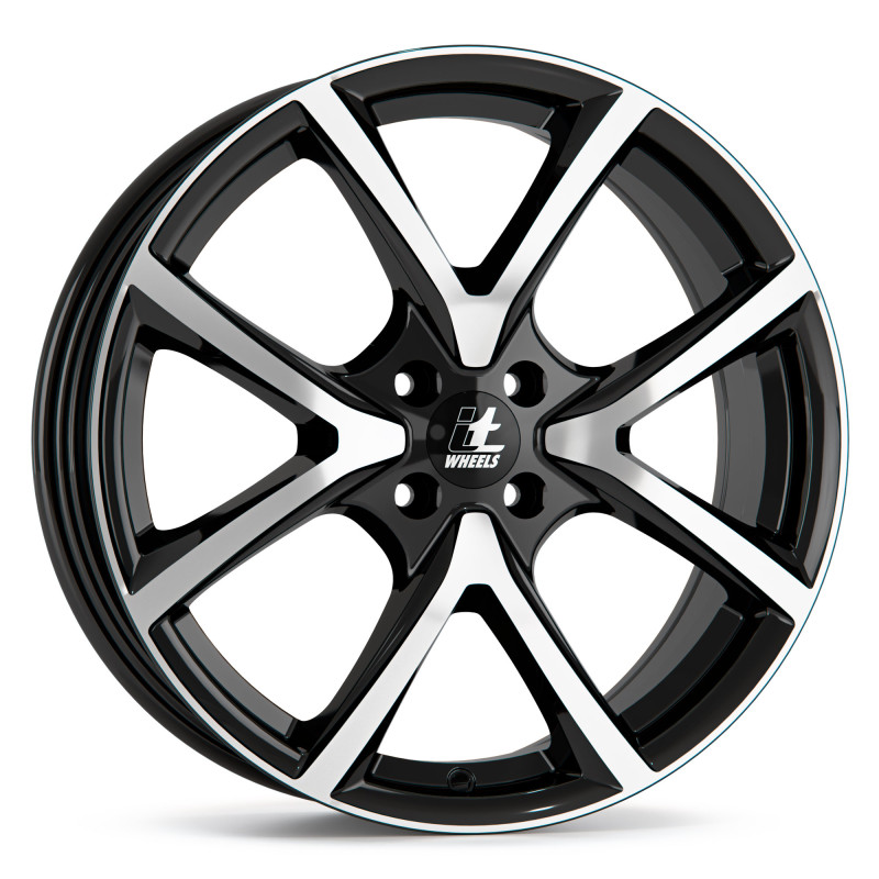itWheels MIRA 4 Loch gloss black polished