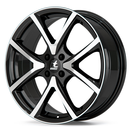 itWheels MIRA 4 Loch gloss black polished