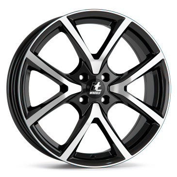 itWheels MIRA 4 Loch gloss black polished