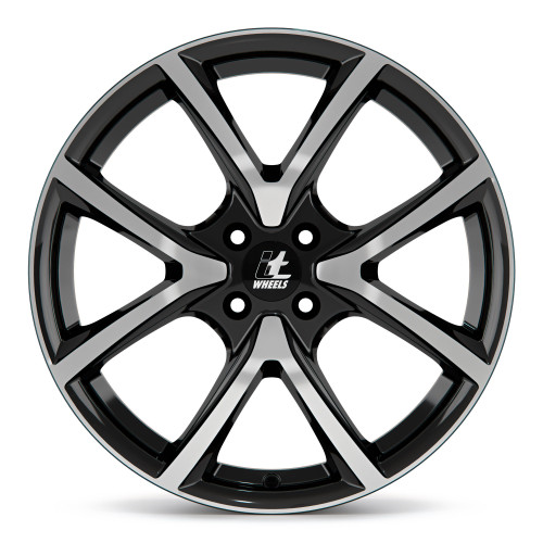itWheels MIRA 4 Loch gloss black polished