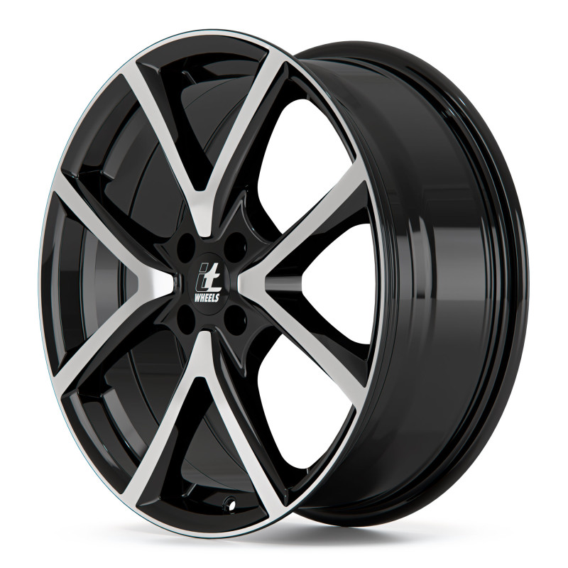 itWheels MIRA 4 Loch gloss black polished