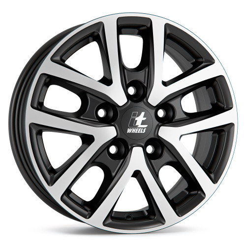 itWheels MIRA VAN gloss black polished