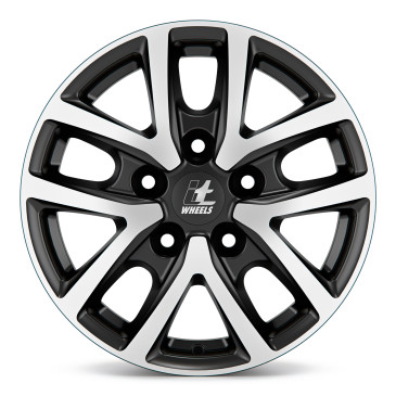 itWheels MIRA VAN gloss black polished