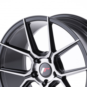 Japan Racing Wheels JR30 Black Machined