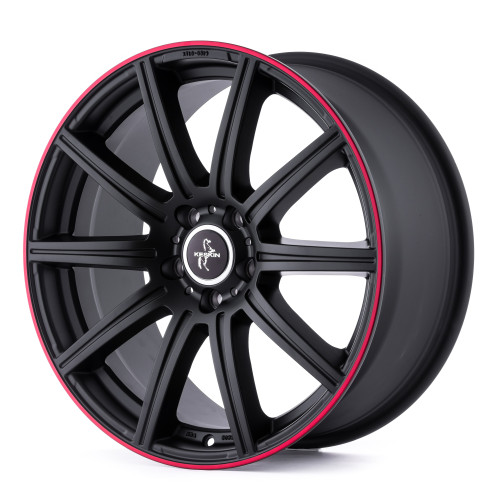 KESKIN KT16 MATT BLACK LIP RED