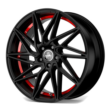 KESKIN KT20 MATT BLACK RED INSIDE