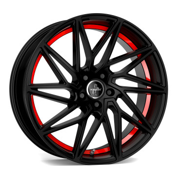 KESKIN KT20 MATT BLACK RED INSIDE