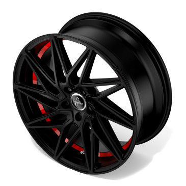 KESKIN KT20 MATT BLACK RED INSIDE