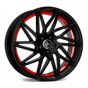 KESKIN KT20 MATT BLACK RED INSIDE
