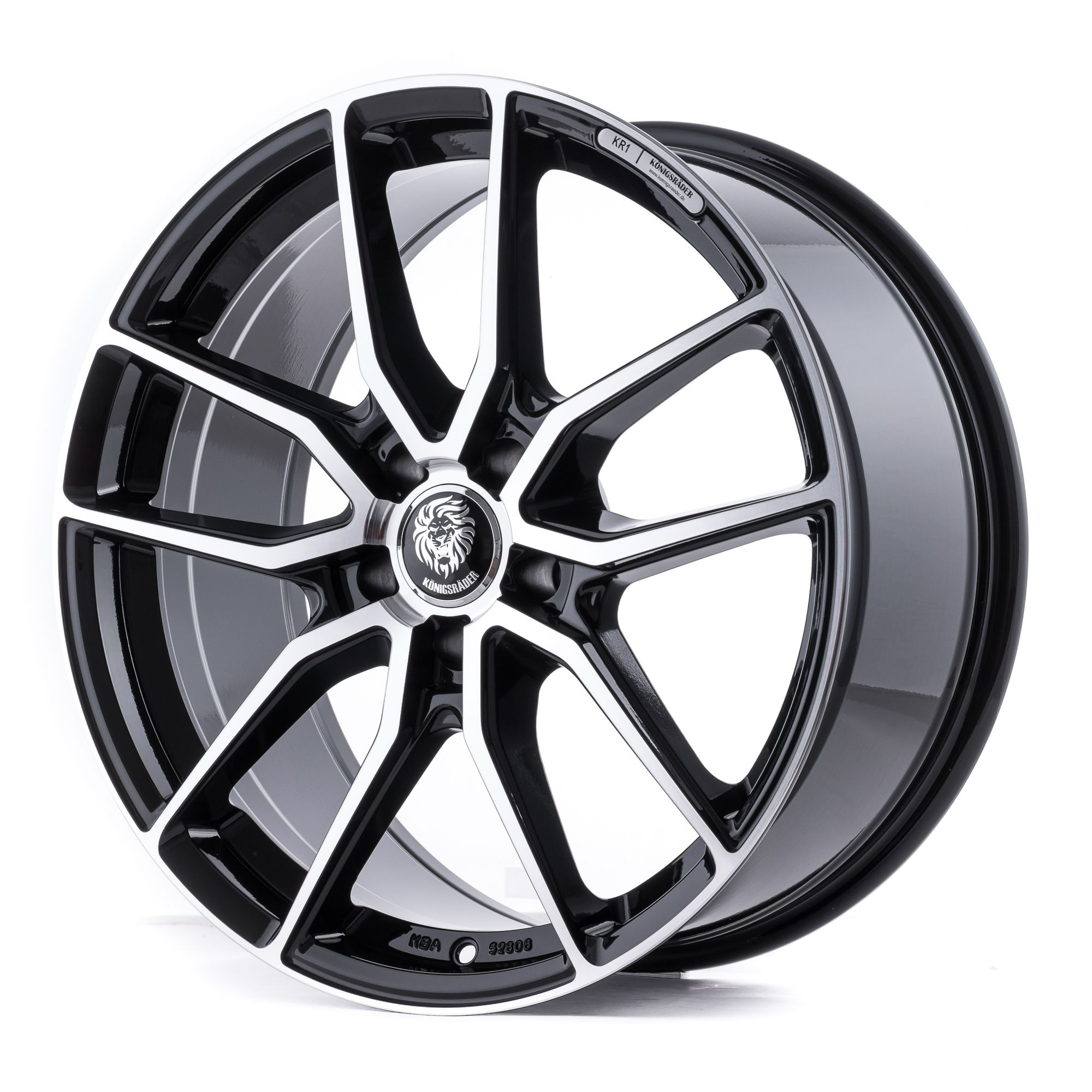 Königsräder KR1 Rims Black polished in 19 Inch | velonity.com