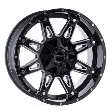 La Chanti Performance LC-OF1 Gloss Black Milled Spokes